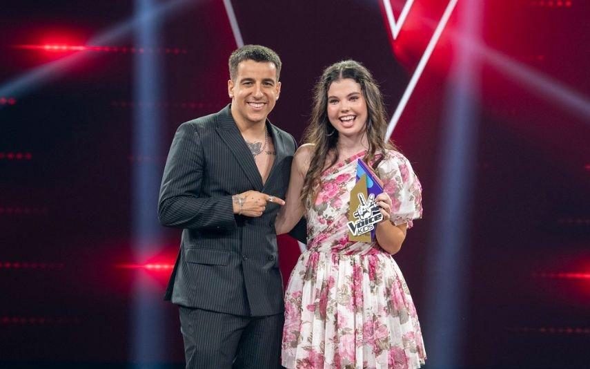 The Voice Kids. Maria Gil é a vencedora e agradece a Fernando Daniel