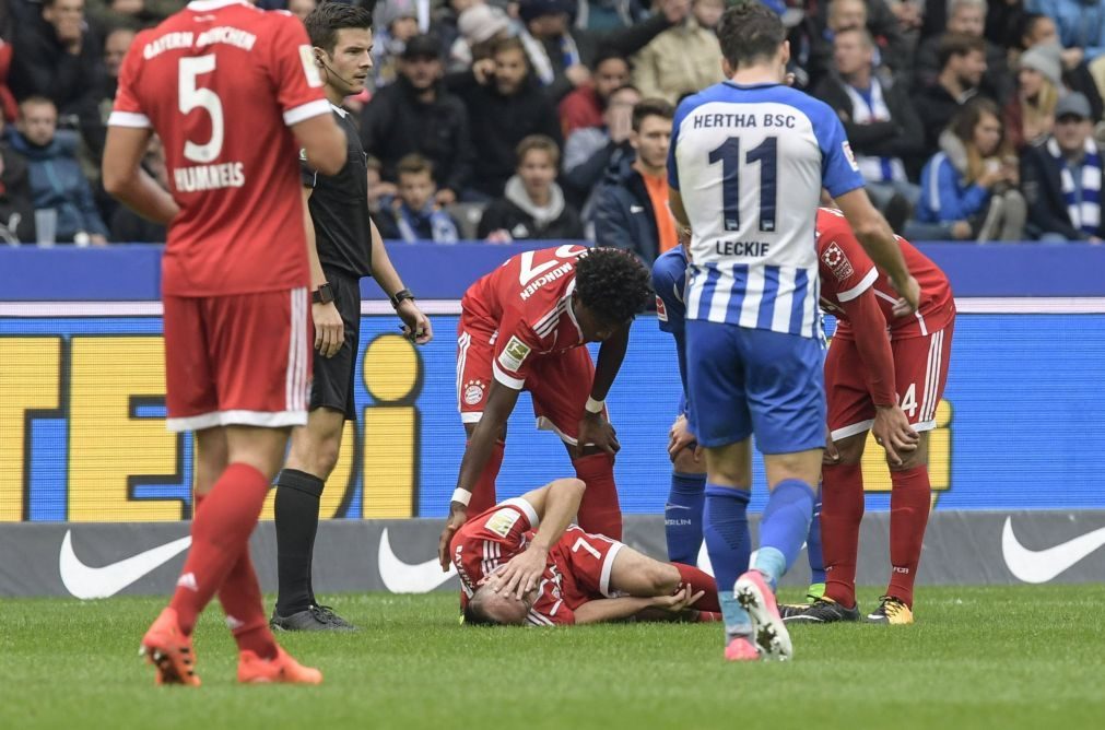 Franck Ribéry com rotura de ligamentos desfalca Bayern Munique por várias semanas