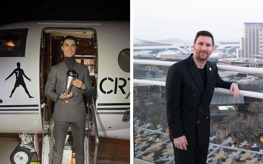 Ronaldo e Messi frente a frente fora do campo e há um motivo