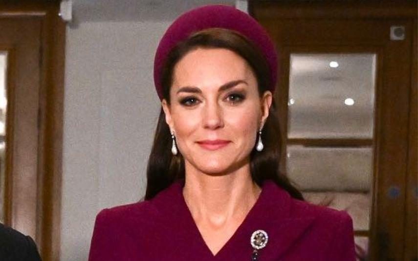 Kate Middleton aposta todas as fichas em look chique e jóias da princesa Diana