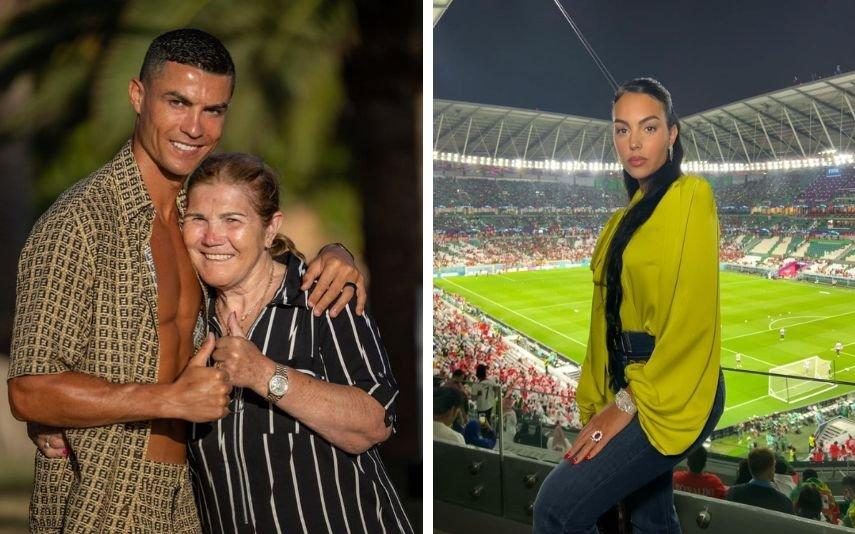 Georgina Rodriguez De costas voltadas com Dolores Aveiro: 