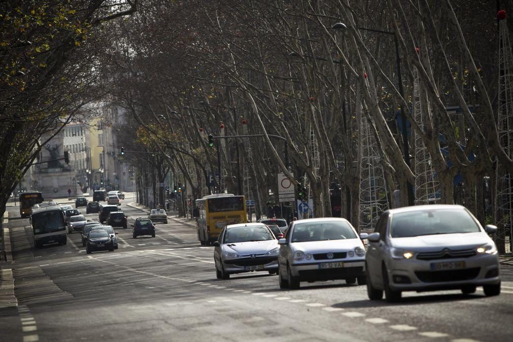 Ar poluído acima do limite no centro de Lisboa