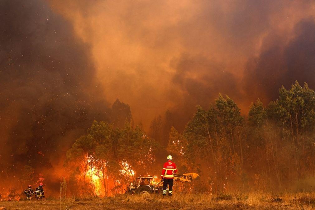 Quinze concelhos de seis distritos em perigo máximo de incêndio