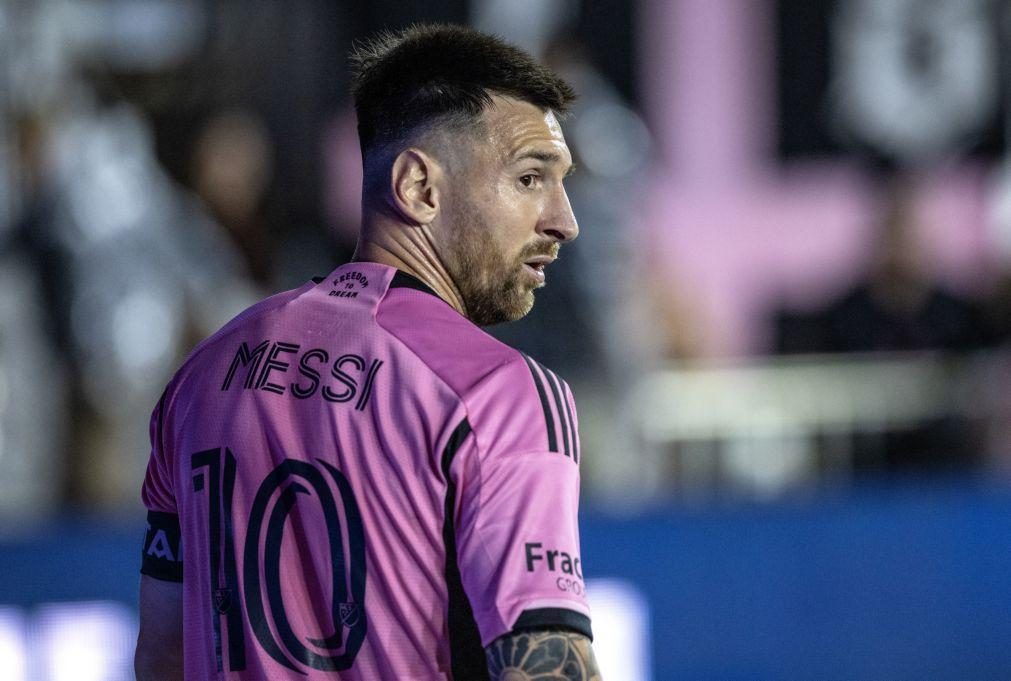 Lionel Messi marca no empate do Inter Miami antes de rumar à Copa América