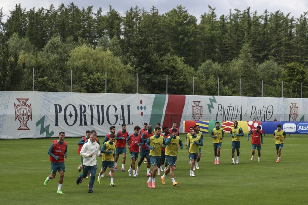 Primeiro treino de Portugal em Marienfeld com todos e com chuva e vento