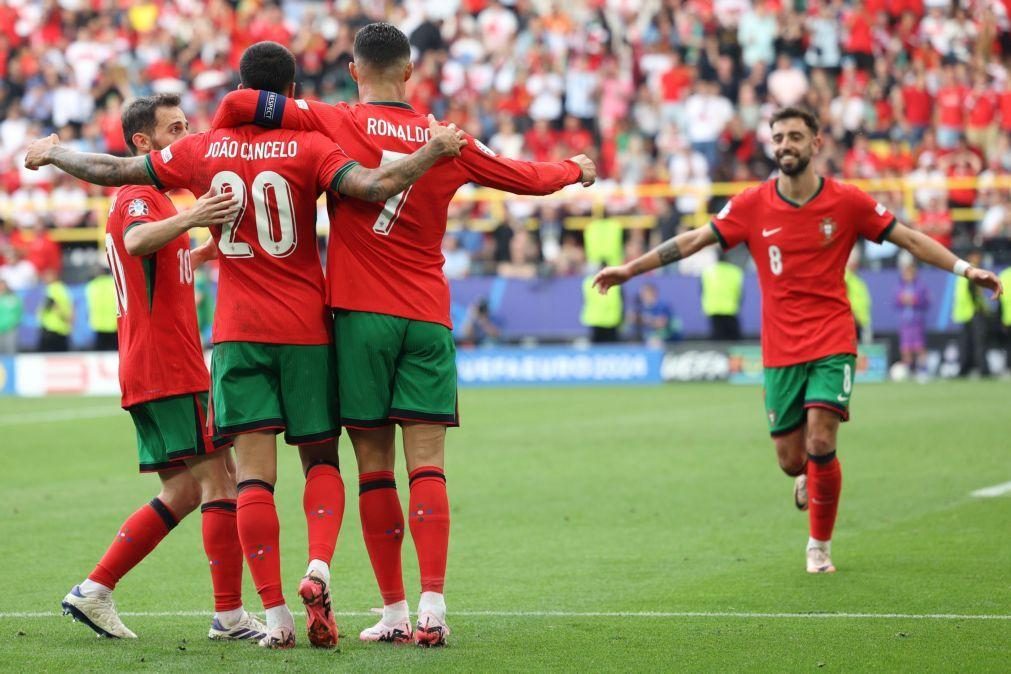 Portugal nos 'oitavos' do Euro2024 como vencedor do Grupo F ao bater Turquia