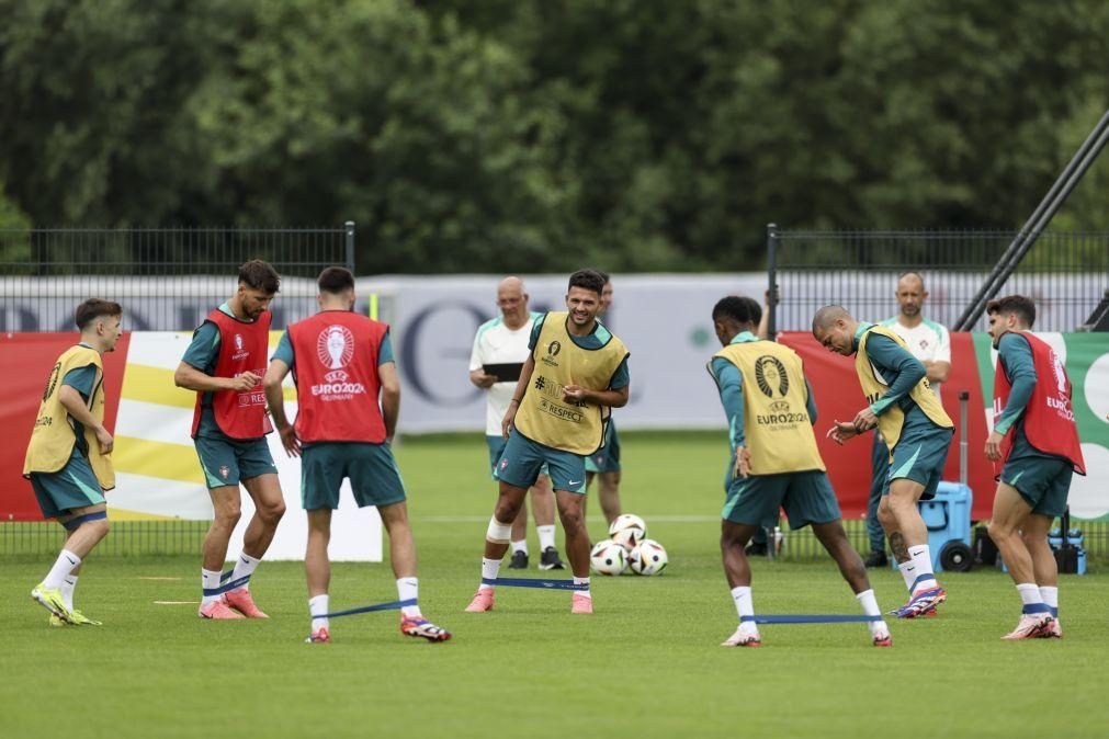 Portugal continua a preparar jogo com a Geórgia do Euro2024 em Marienfeld