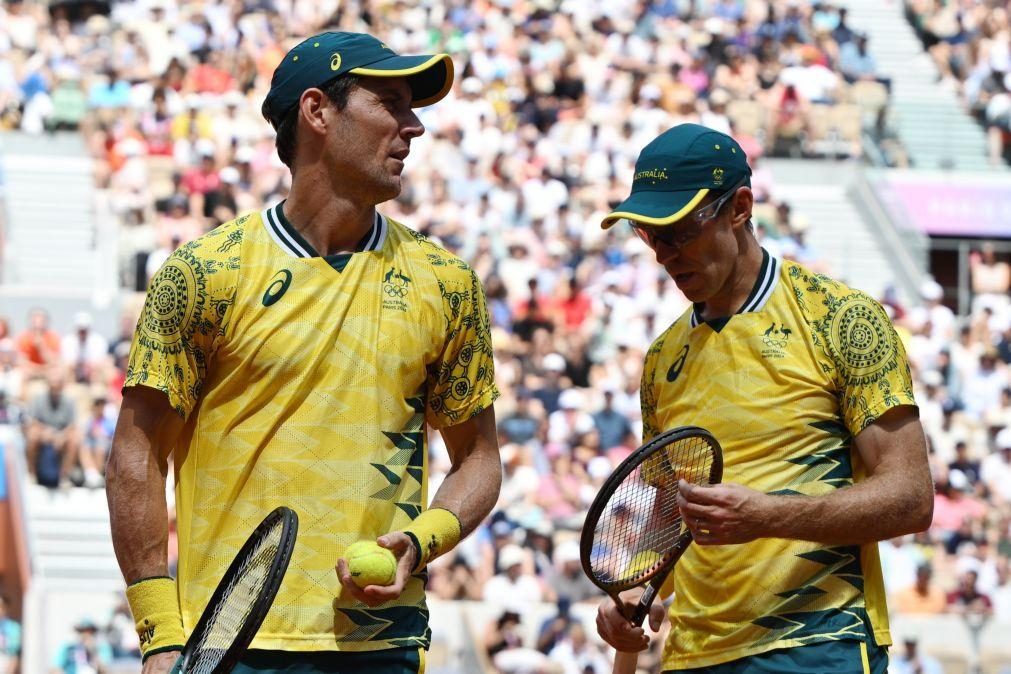 Tenistas australianos Ebden e Peers na final de pares masculinos de Paris2024