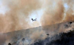 Fogo em mato em Fornos de Algodres mobiliza dez meios aéreos