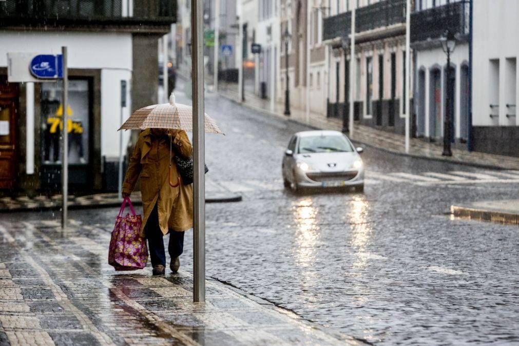 Ilhas dos Açores sob aviso amarelo devido às previsões de chuva forte