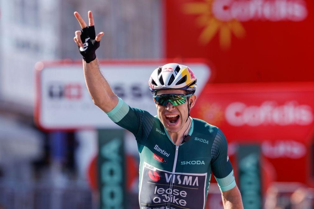 Vuelta: Wout van Aert vence 10.ª etapa, Ben O'Connor segue líder