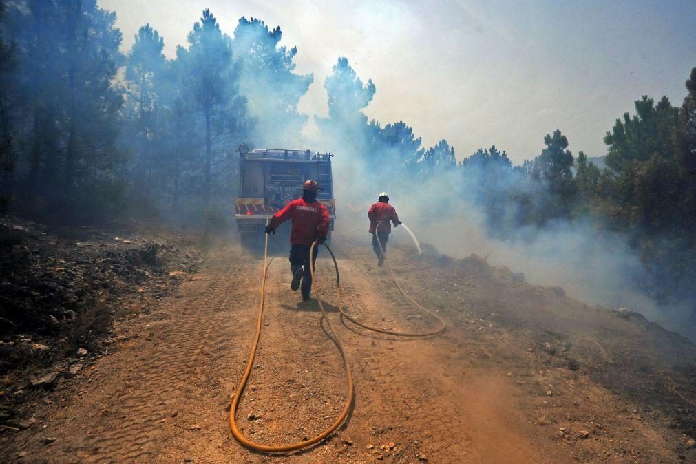 Fogo em mato em Tabuaço com uma frente ativa