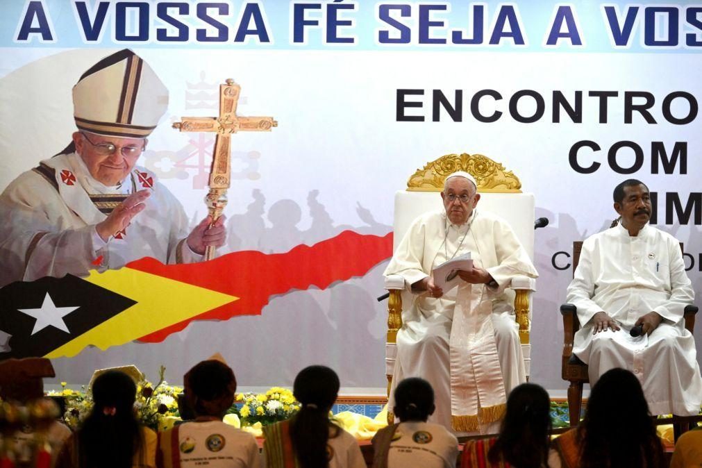 Papa Francisco agradece generoso acolhimento e calorosa receção em Timor-Leste