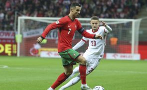 Portugal vence na Polónia ao intervalo por 2-0 para a Liga das Nações