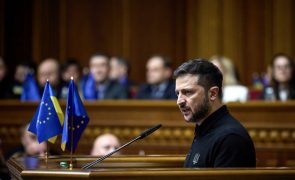 Zelensky em reunião na NATO na quarta-feira em Bruxelas