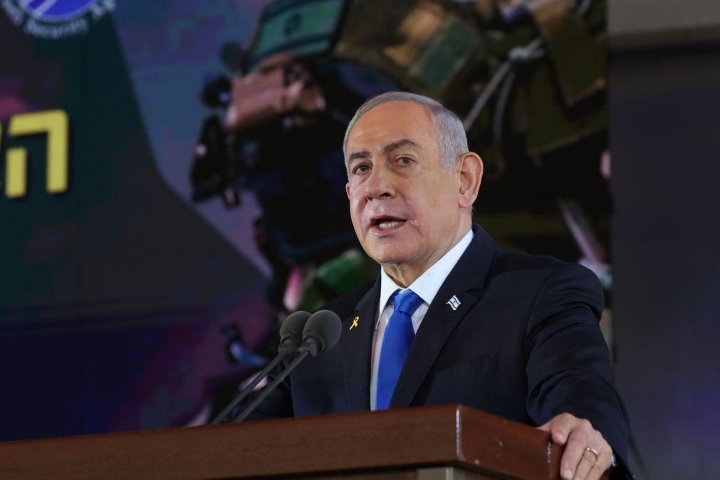 Médio Oriente: Manifestantes interrompem Benjamin Netanyahu