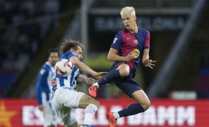 FC Barcelona vence com 'bis' de Olmo e consolida liderança da Liga espanhola