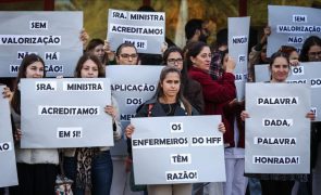 Dezenas de enfermeiros do Amadora-Sintra exigem fim de discriminação salarial