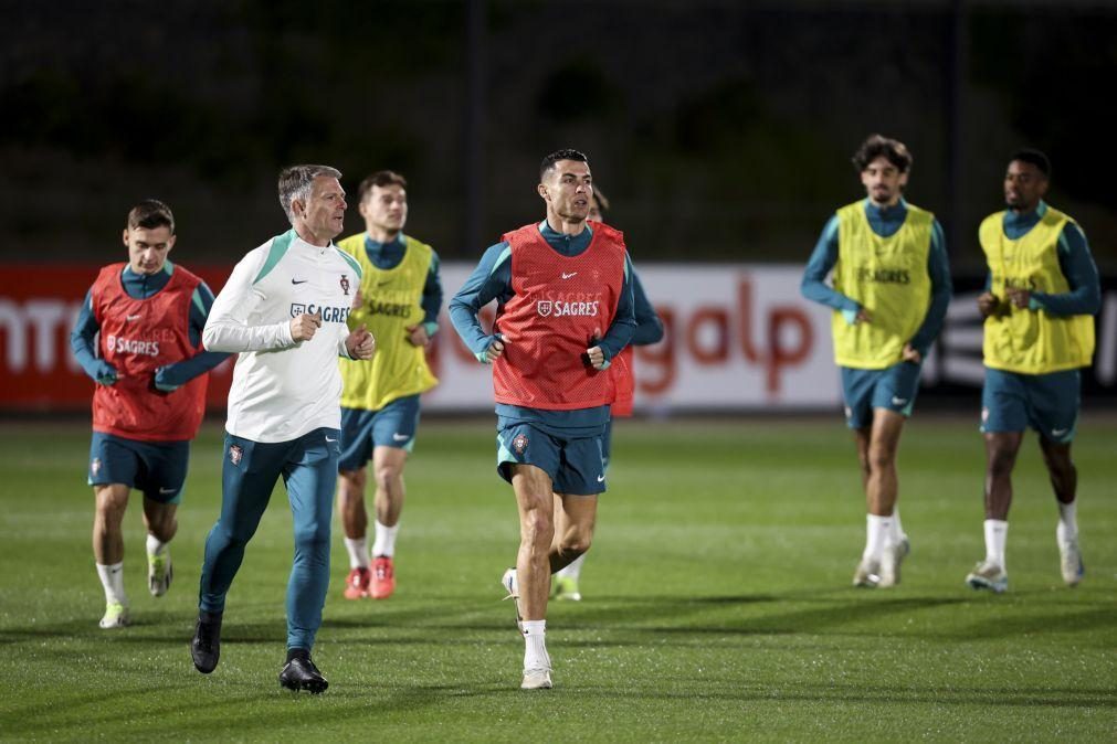 Portugal faz último treino na Cidade do Futebol com Palhinha em dúvida