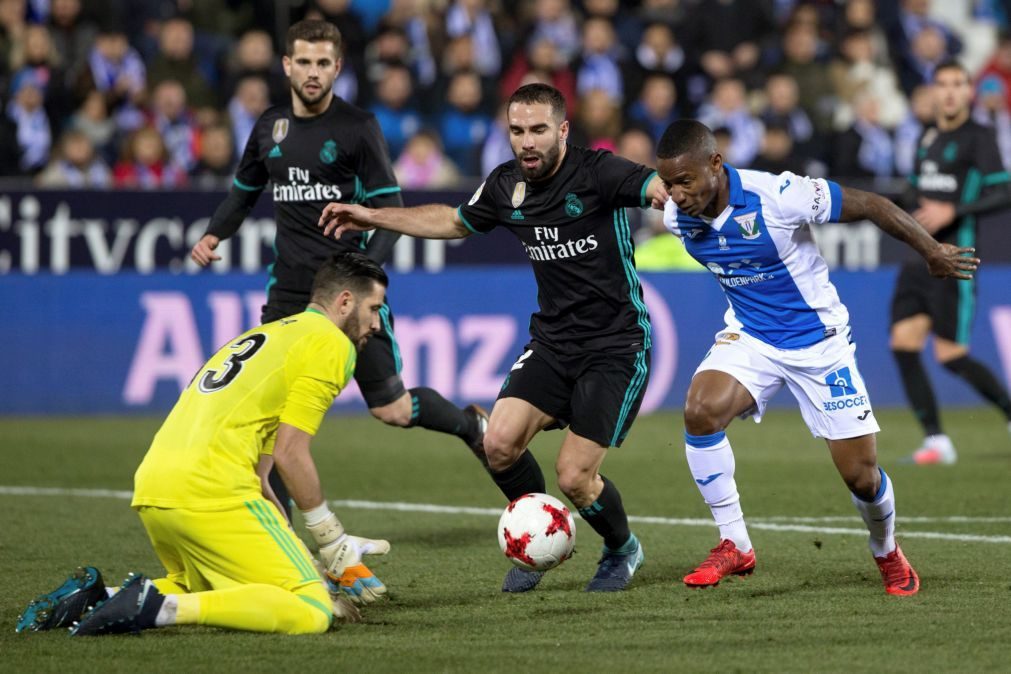 Real Madrid feliz no triunfo tardio por 1-0 na visita ao Leganés na Taça do Rei