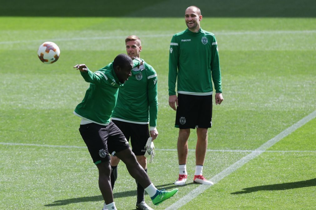 Piccini e William Carvalho ausentes do treino do Sporting