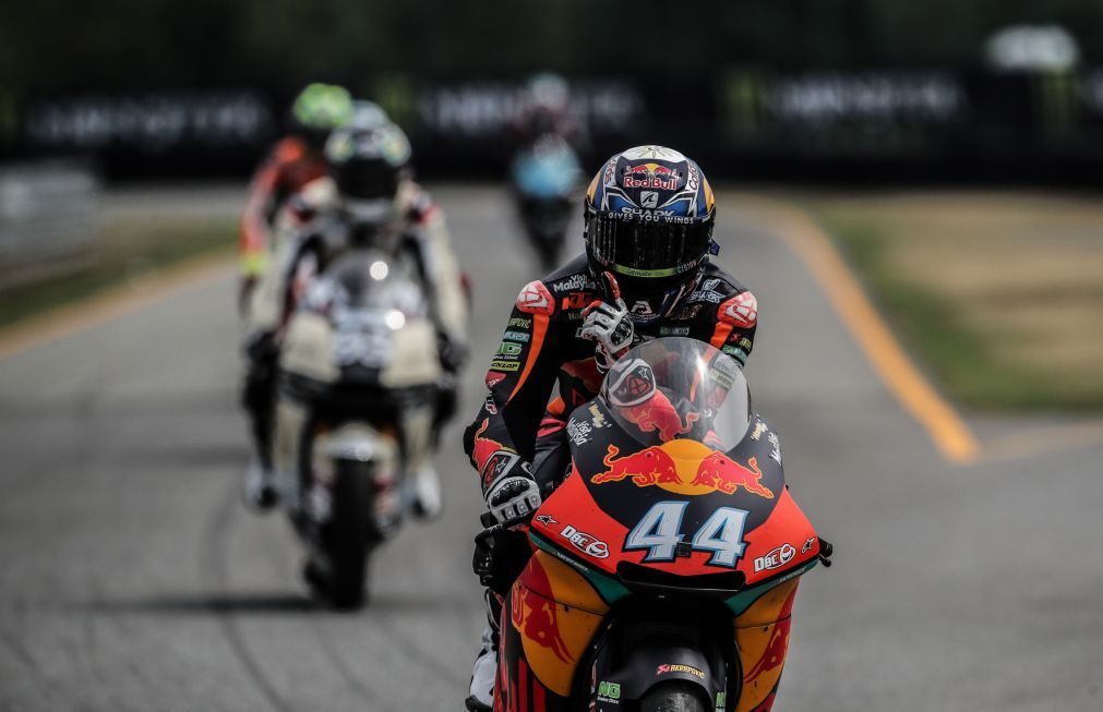 Moto2: Miguel Oliveira vai partir em segundo na Áustria, mas sofreu uma queda [vídeo]