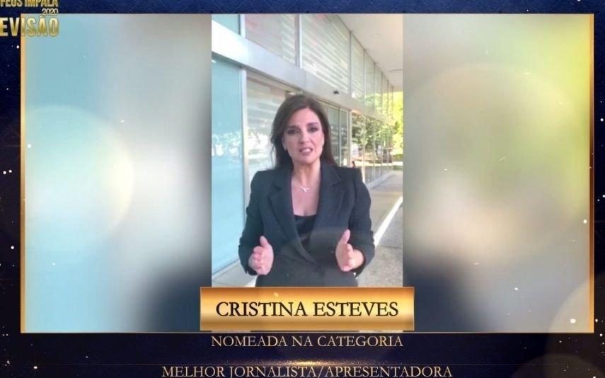 Troféus Impala de Televisão 2020 Cristina Esteves agradece nomeação num «ano particularmente difícil»