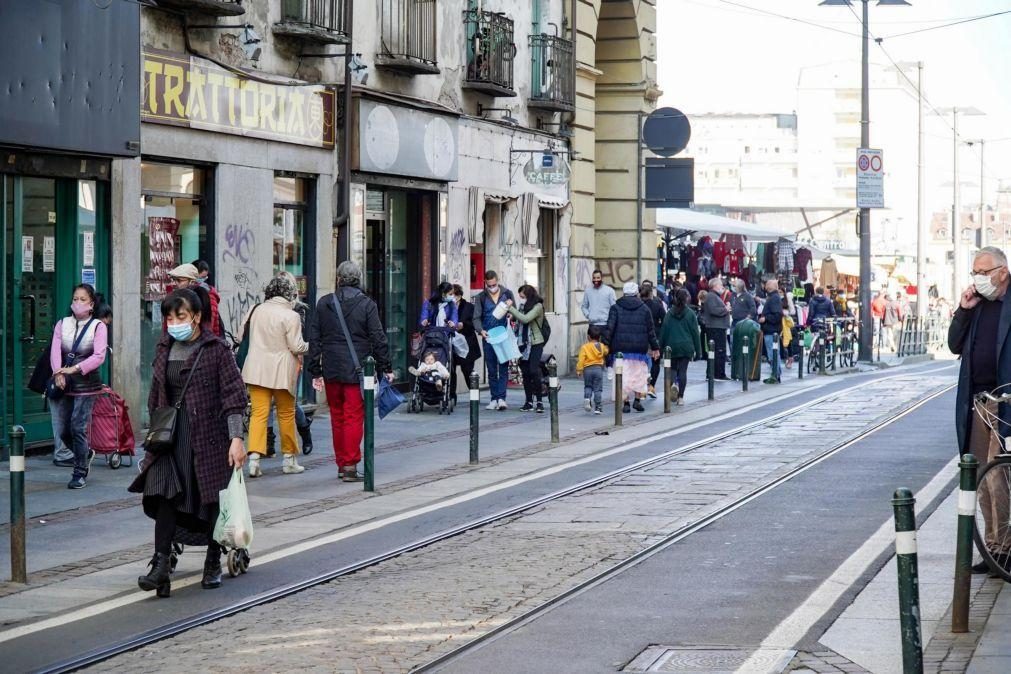 Covid-19: Itália atinge recorde diário de infeções com 10.925 novos casos e soma 47 mortes