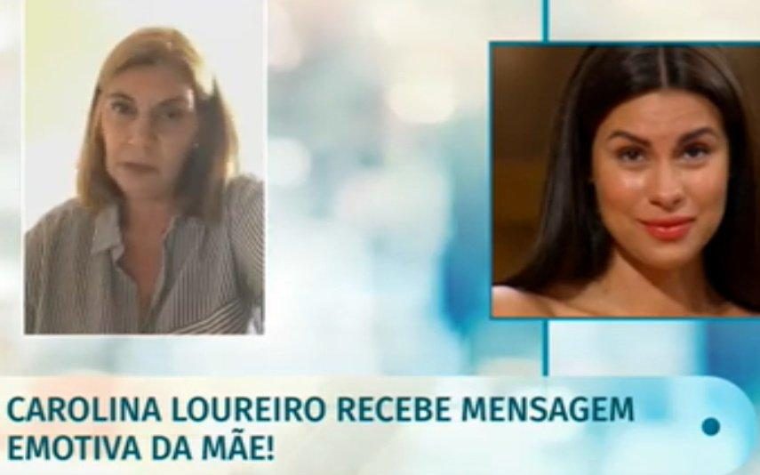 Carolina Loureiro em lágrimas com rara e emotiva mensagem da mãe