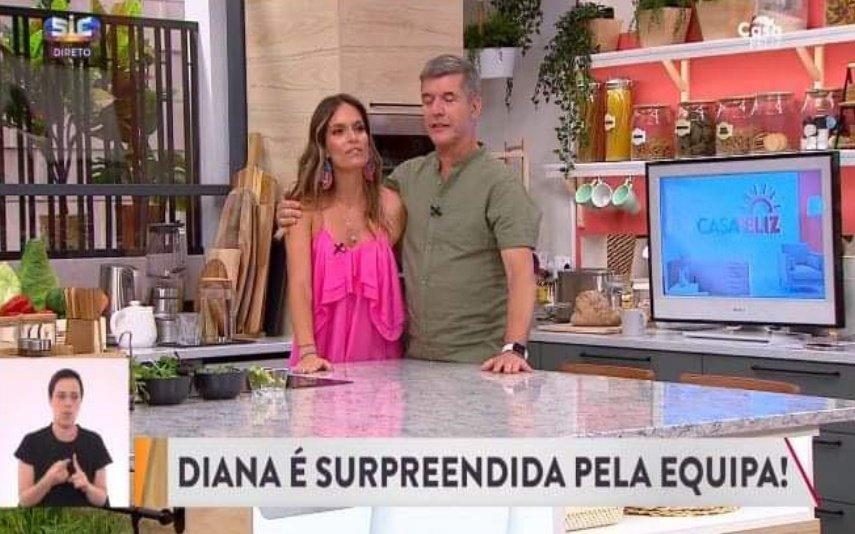 Diana Chaves surpreendida mas é João Baião quem desaba em lágrimas