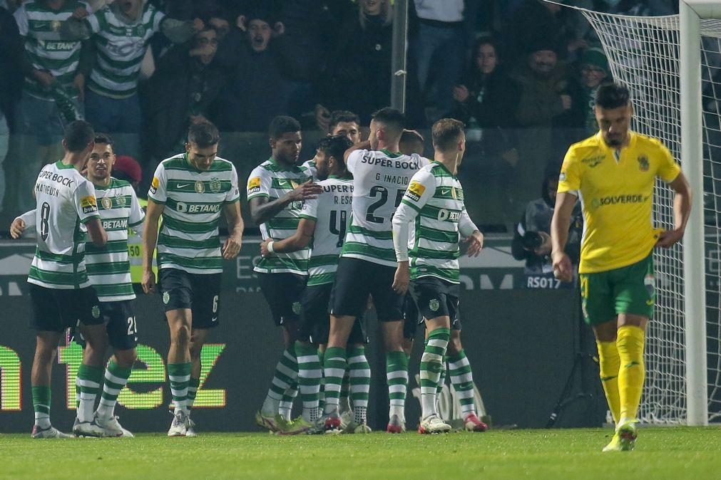 Sporting vence em Paços de Ferreira e volta a colar-se ao FC Porto