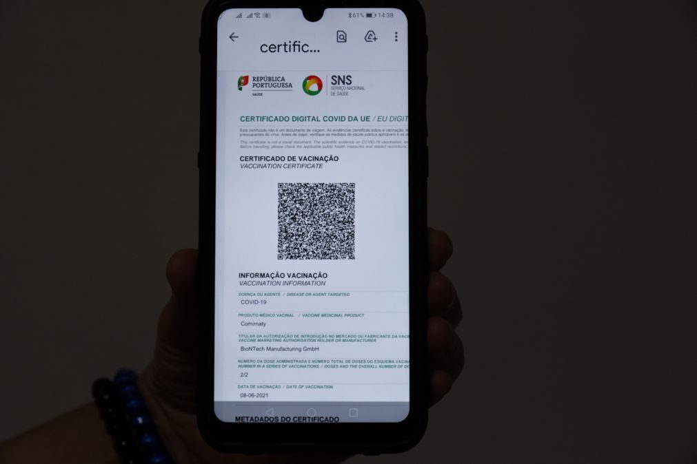 Certificado digital ou teste deixa de ser necessário em lares e hospitais